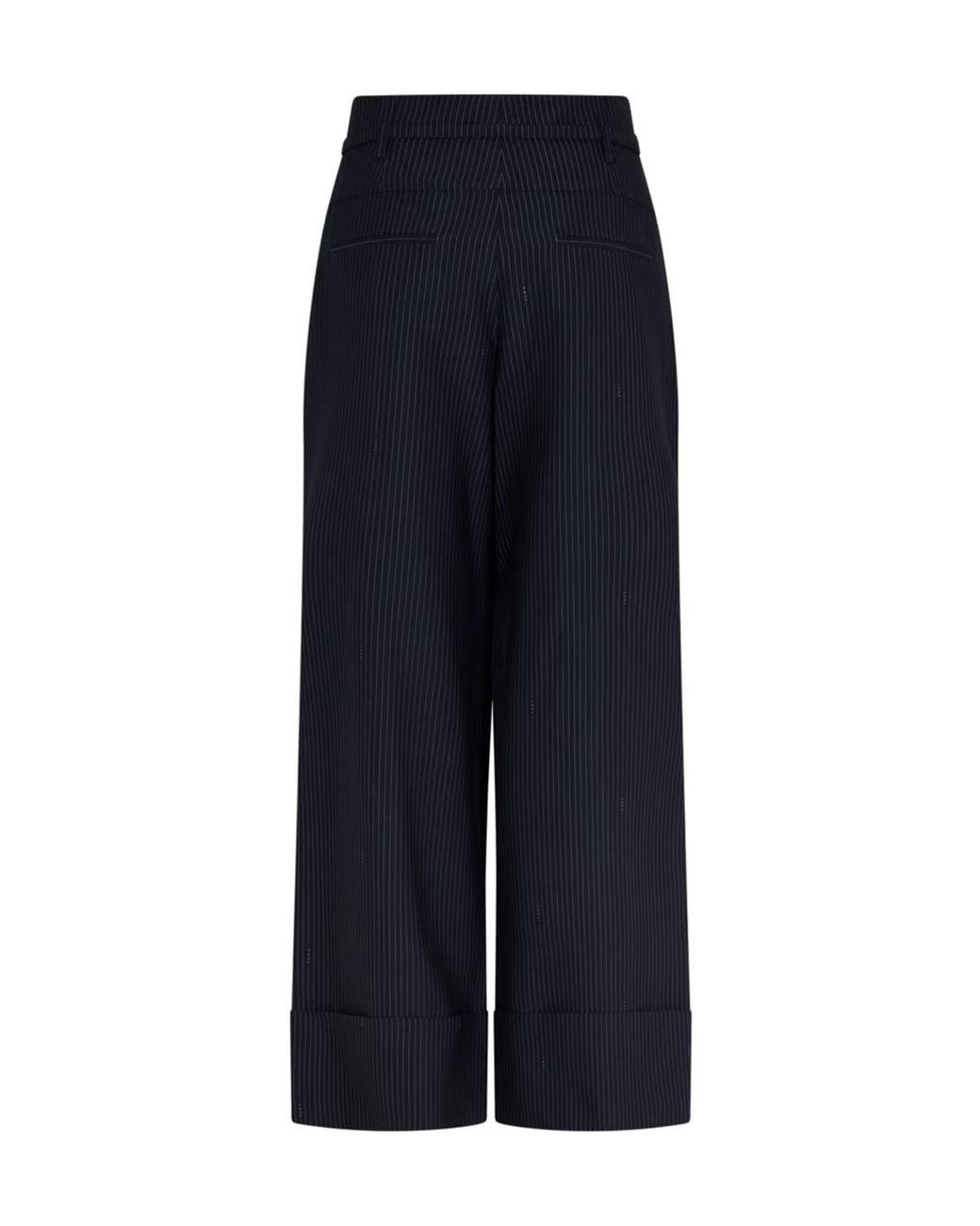 Fendi Blue Pinstripe Casual Pants