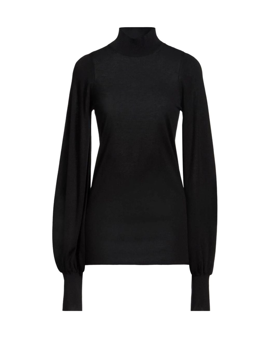 Sportmax Black Solid-Colored Knit Top