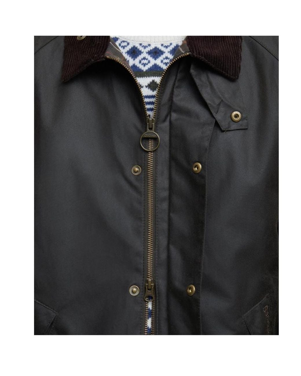 Barbour Black Button-Up Jacket for men