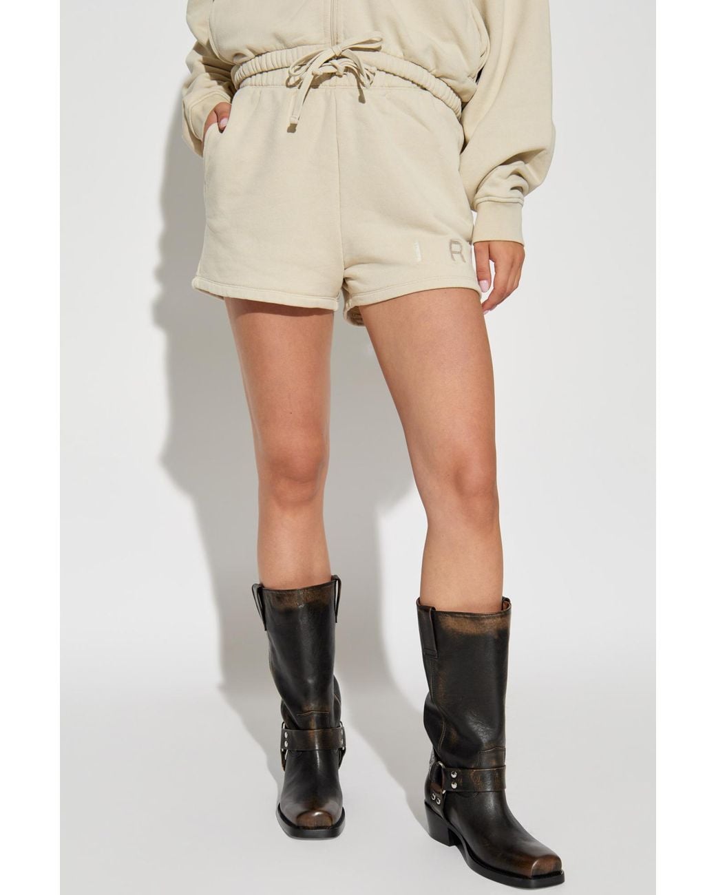 IRO Natural Drawstring Shorts
