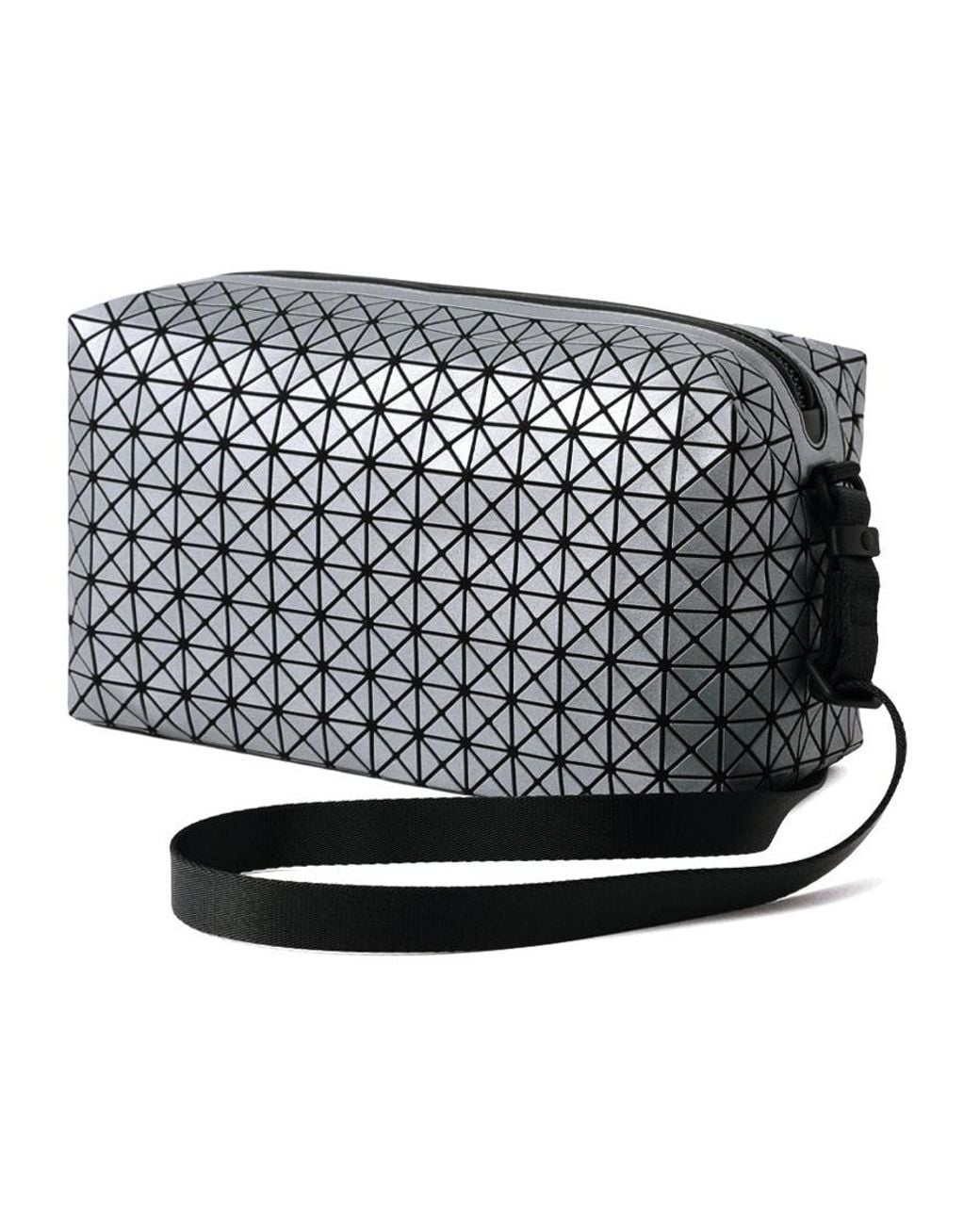 Issey Miyake White Saddle Bag Reflector Shoulder Bag for men