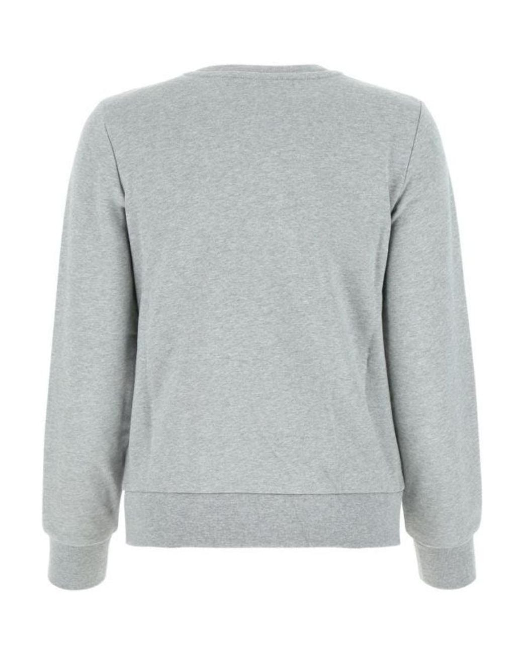 A.P.C. Gray Flocked Logo Crewneck Sweatshirt