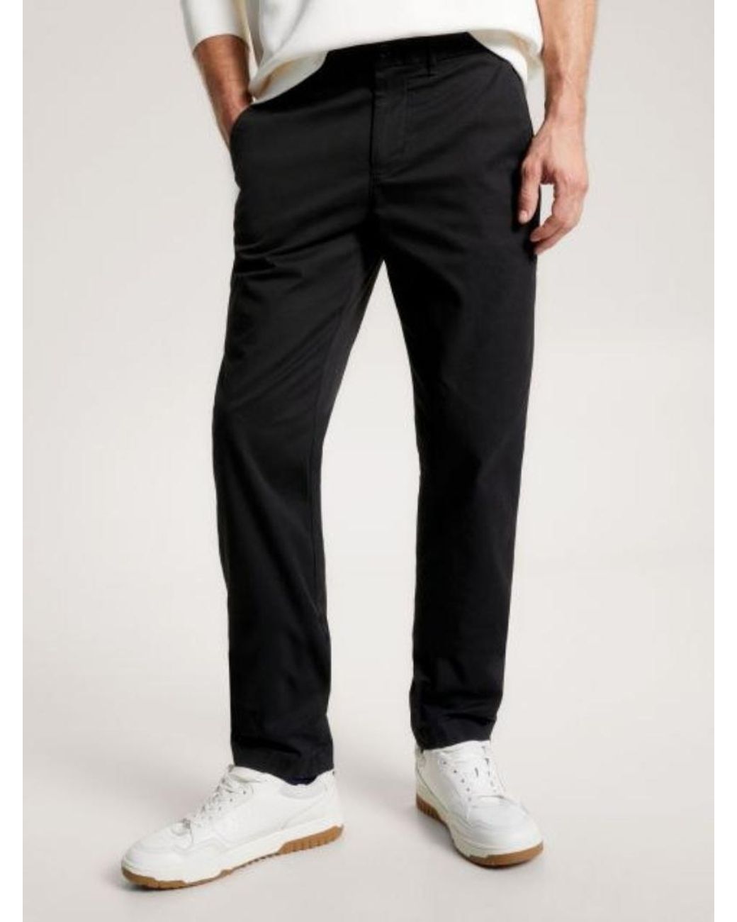 Tommy Hilfiger Black Denton Trousers for men