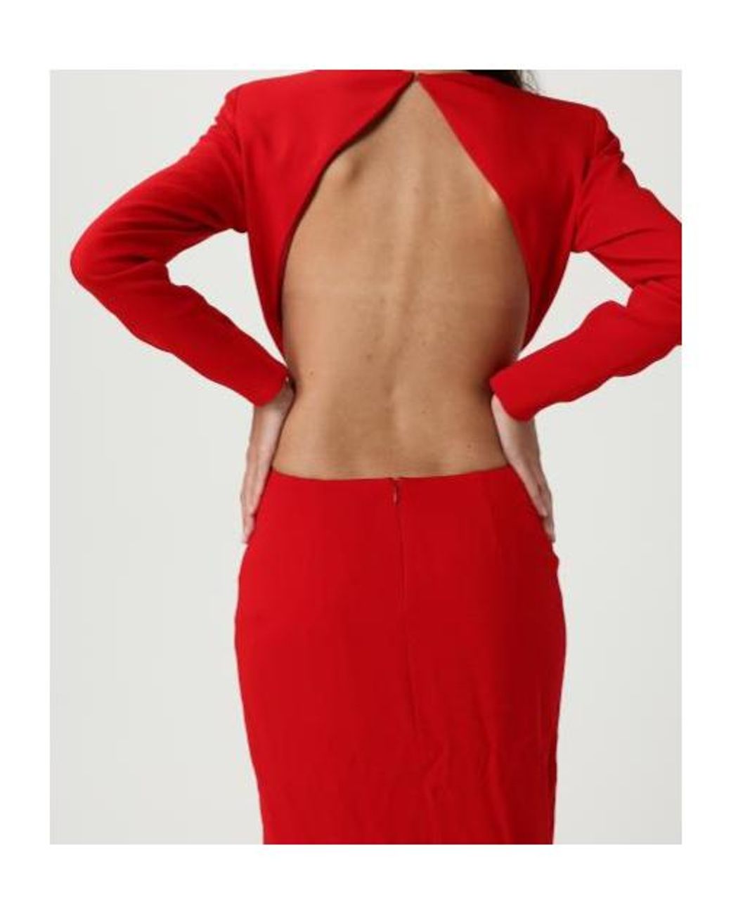Stella McCartney Red Long-Sleeved Dress