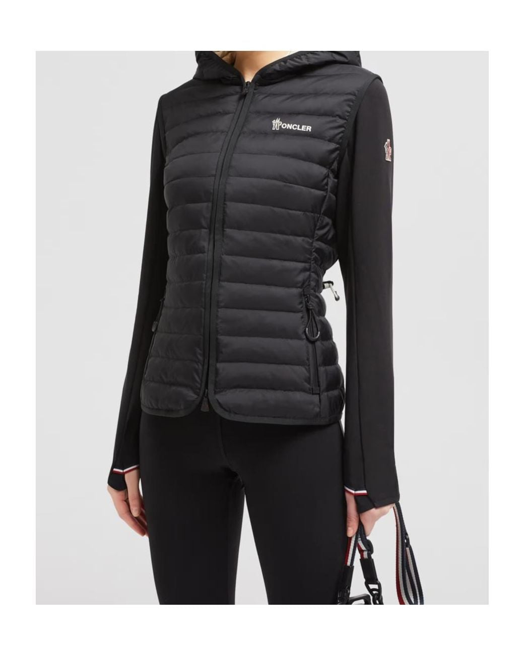 Moncler Black Grenoble Padded Zip-Up Hoodie