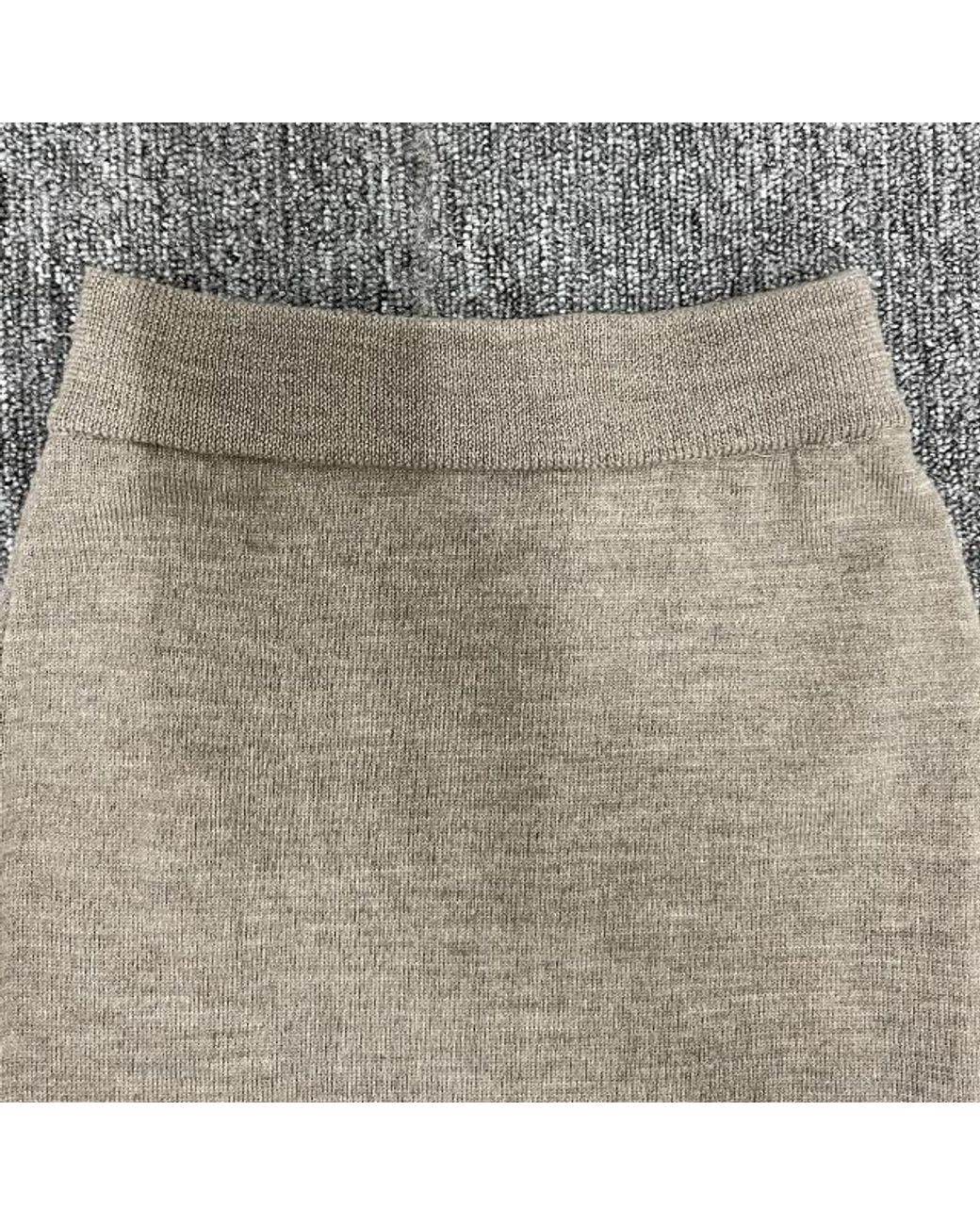 Vivienne Westwood Gray Bea Orb-Embroidered Knitted Skirt