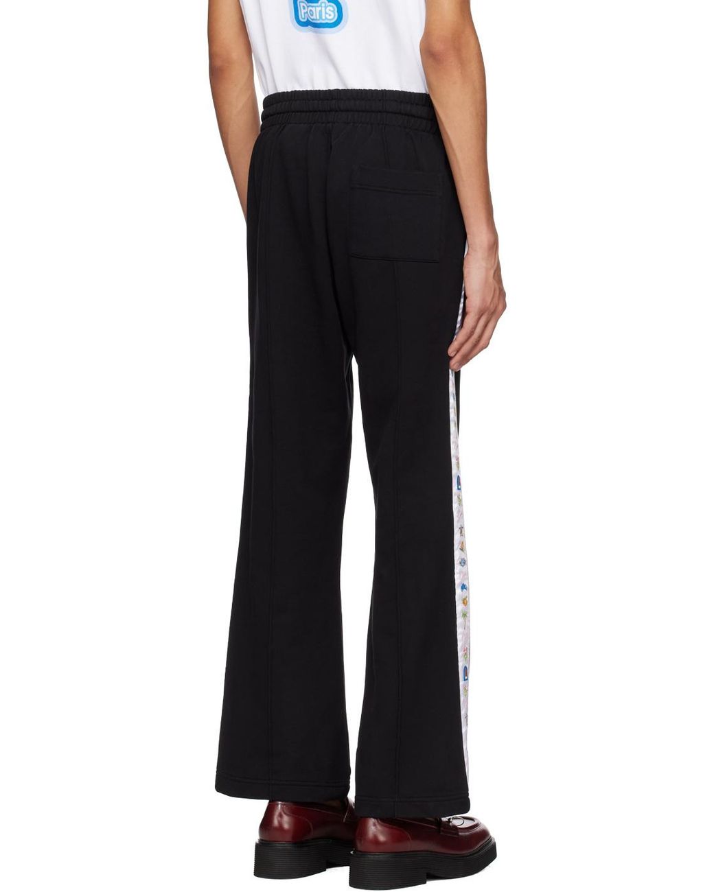 Casablanca Black Logo Casual Pants for men