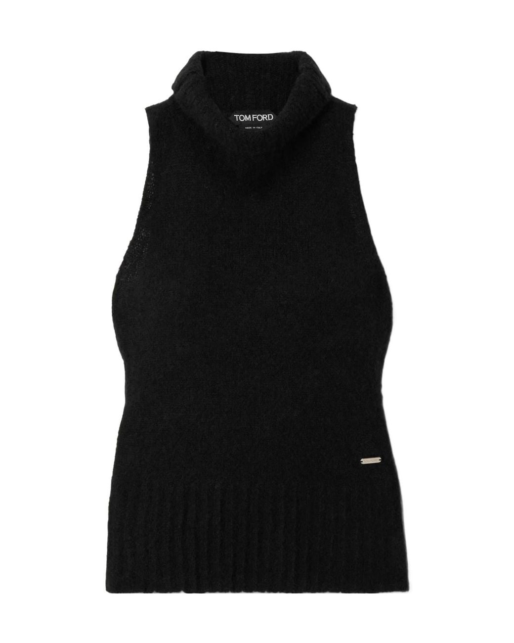 Tom Ford Black Logo-Plaque Vest