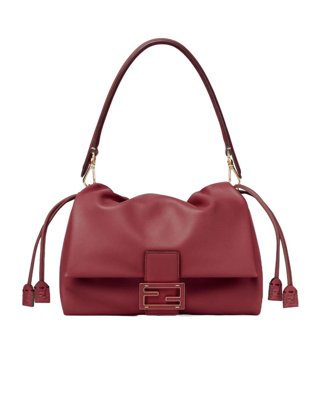 Fendi Red Mamma Baguette Medium Shoulder Bag