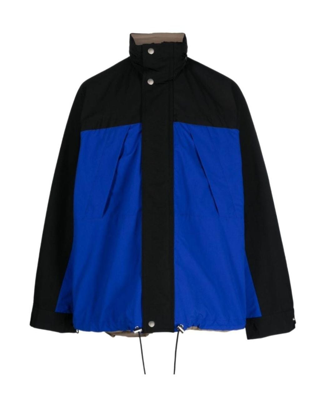 Sacai Blue Funnel-Neck Reversible Jacket for men