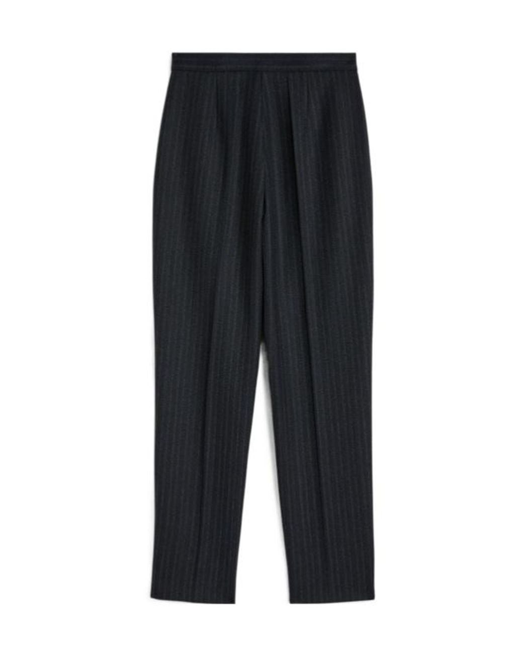 Jil Sander Black Slim Fit Pinstripe Pants