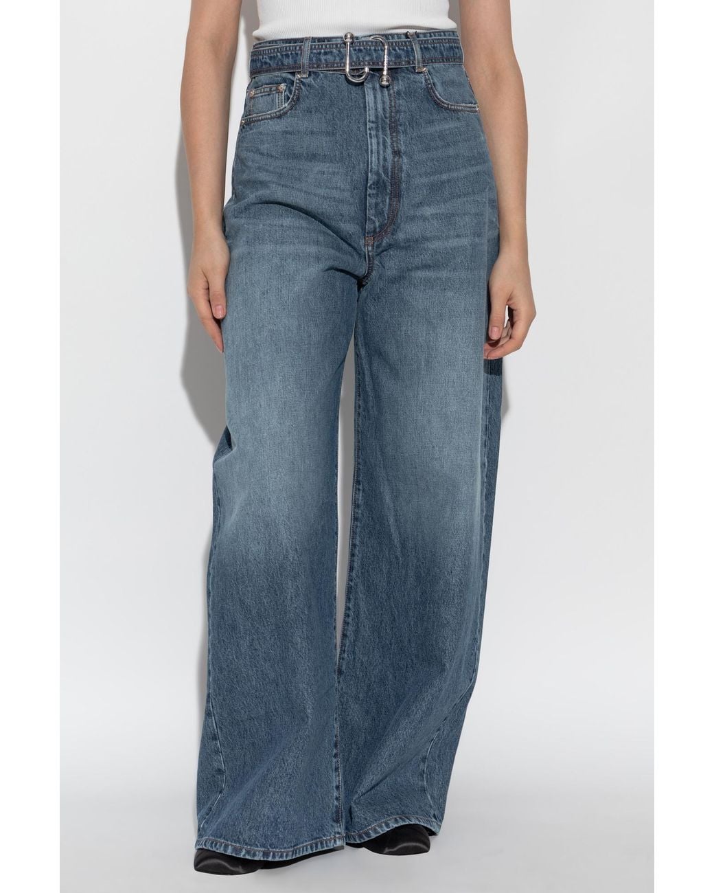 Sportmax Blue Procida Low Rise Oversized Jeans