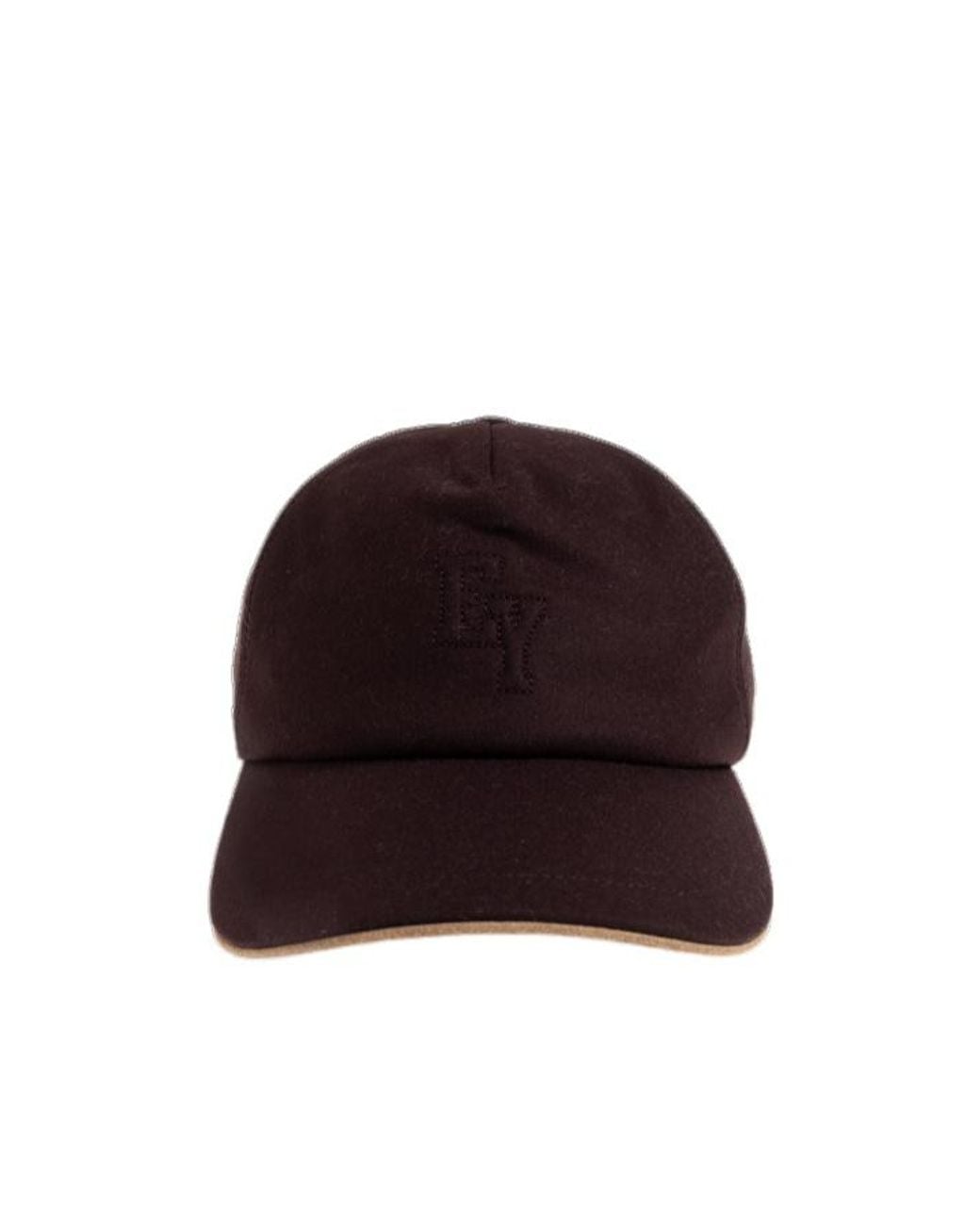 Eleventy Red Logo Wool Baseball Hat for men