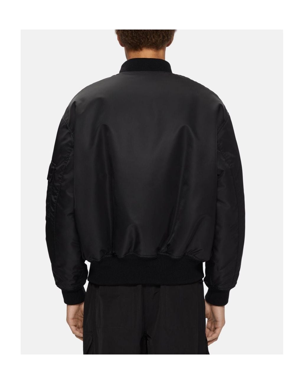 44 Label Group Black Profiler Bomber Jacket for men