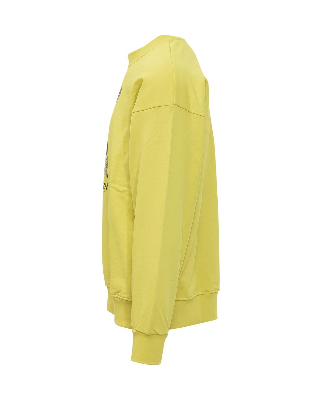 Barrow Yellow Teddy Print Sweatshirt for men