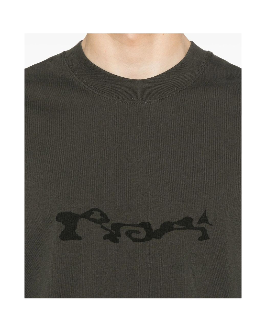 Roa Green Service Graphic Printed Crewneck T-Shirt for men