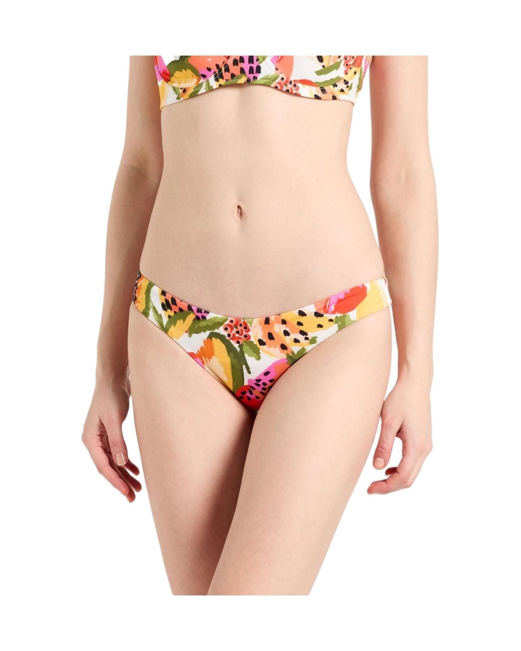 Farm Rio White Colorful Bikini Panties