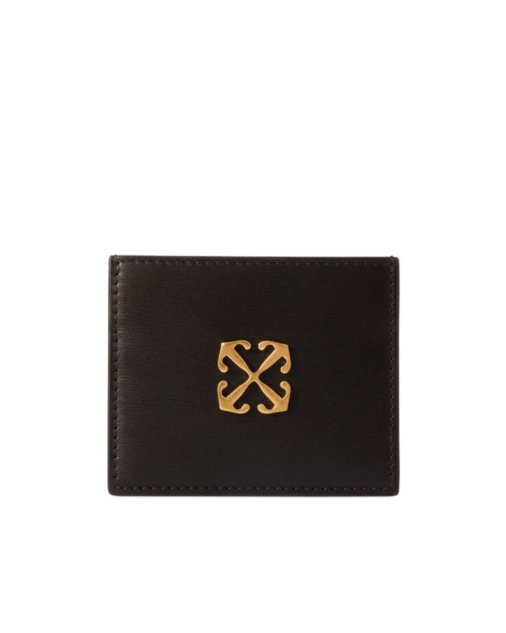 Off-White c/o Virgil Abloh Black Jitney Leather Card Holder