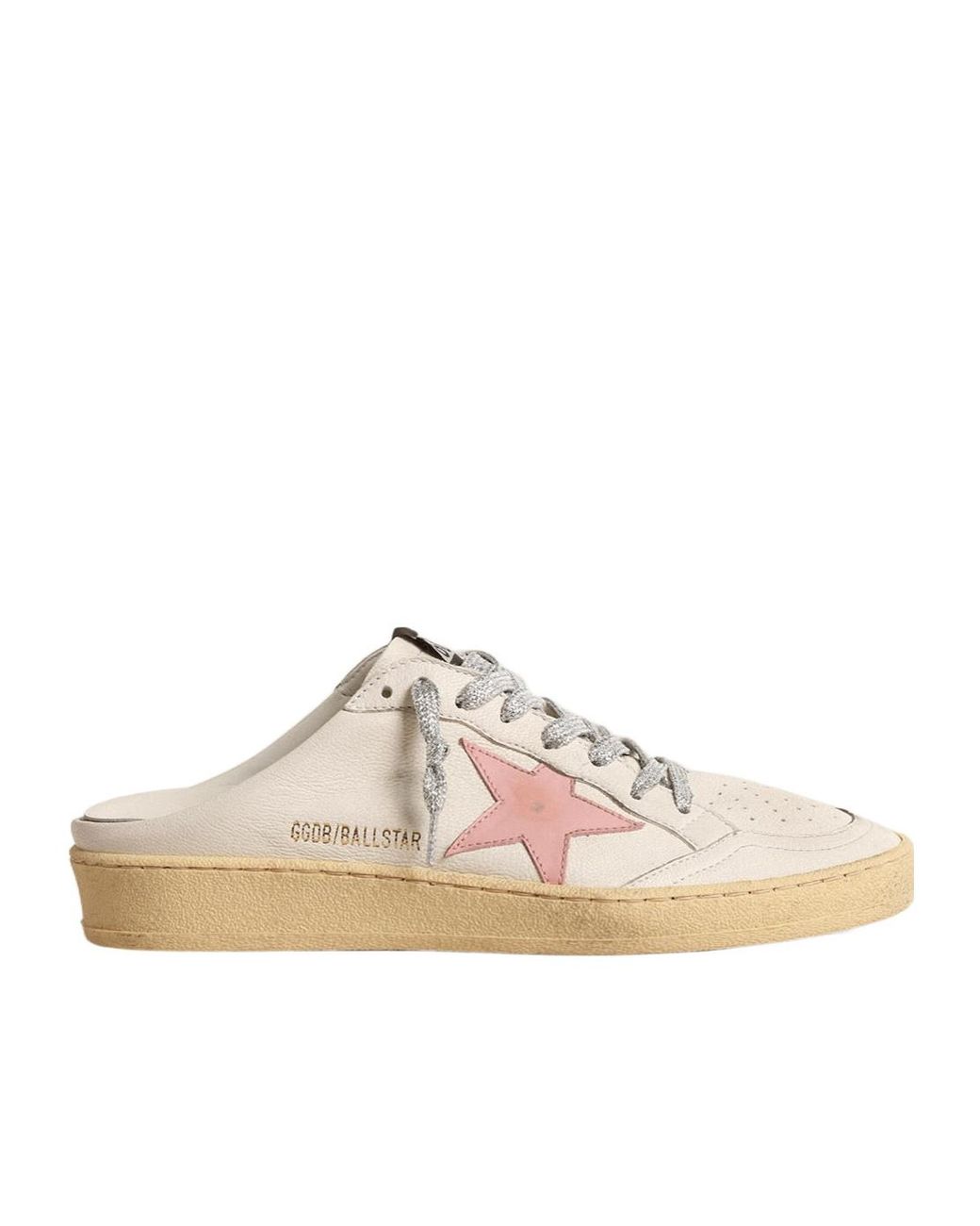 Golden Goose Deluxe Brand Pink Ball Star Sabot Slip-On Low-Top Sneakers
