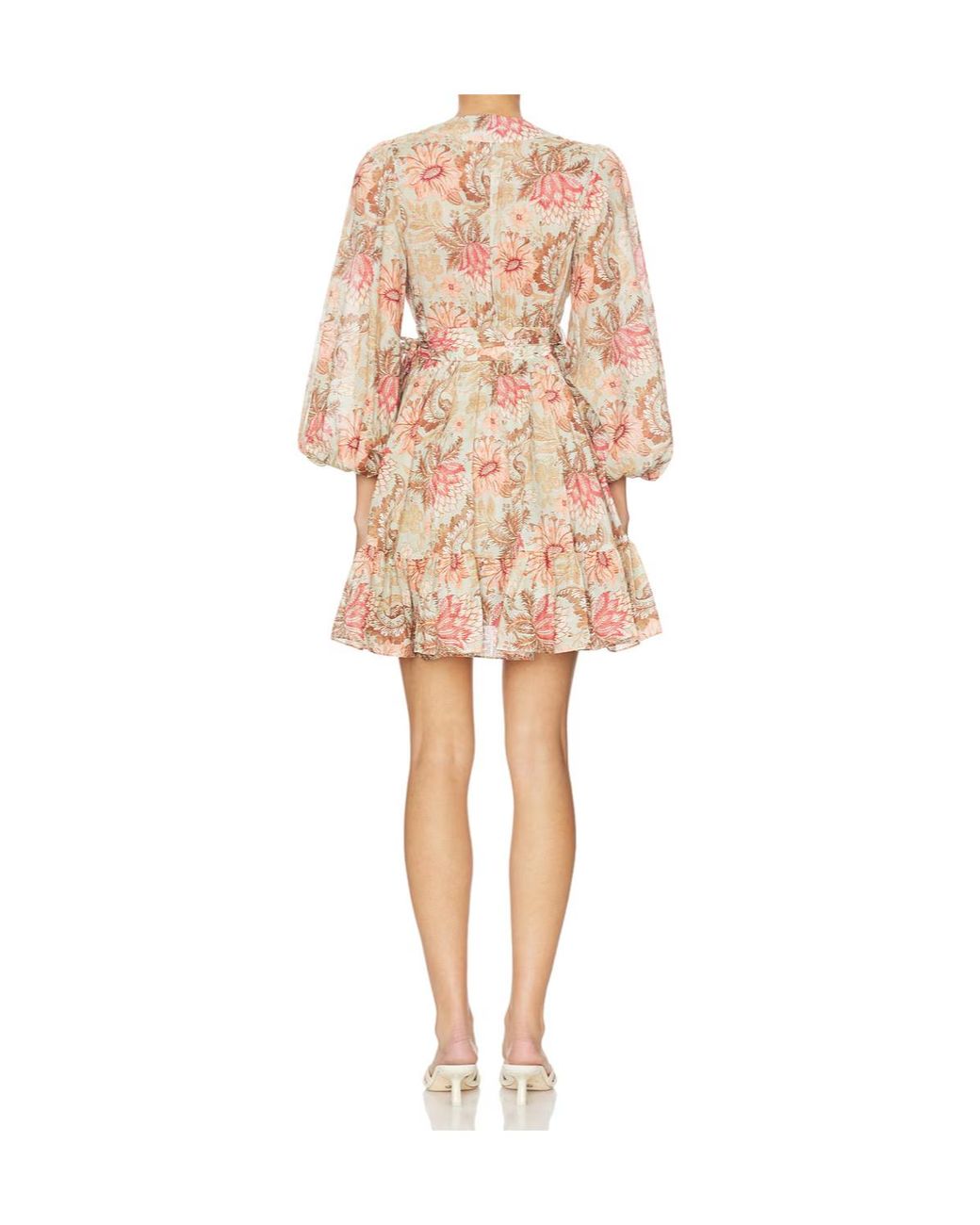 Zimmermann Pink Daylight Mini Wrap Dress