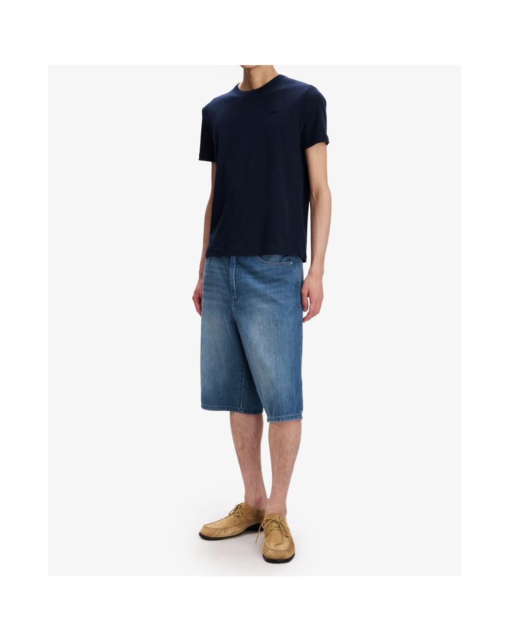 A.P.C. Blue Westland Denim Shorts for men