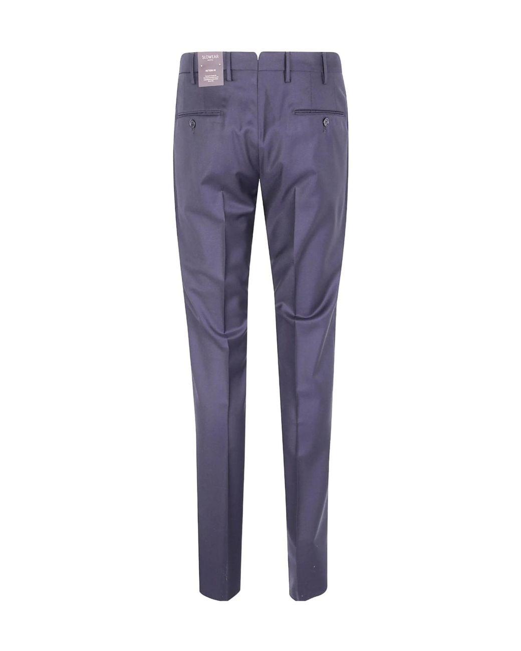 Incotex Blue Virgin Wool Tailored Pants for men