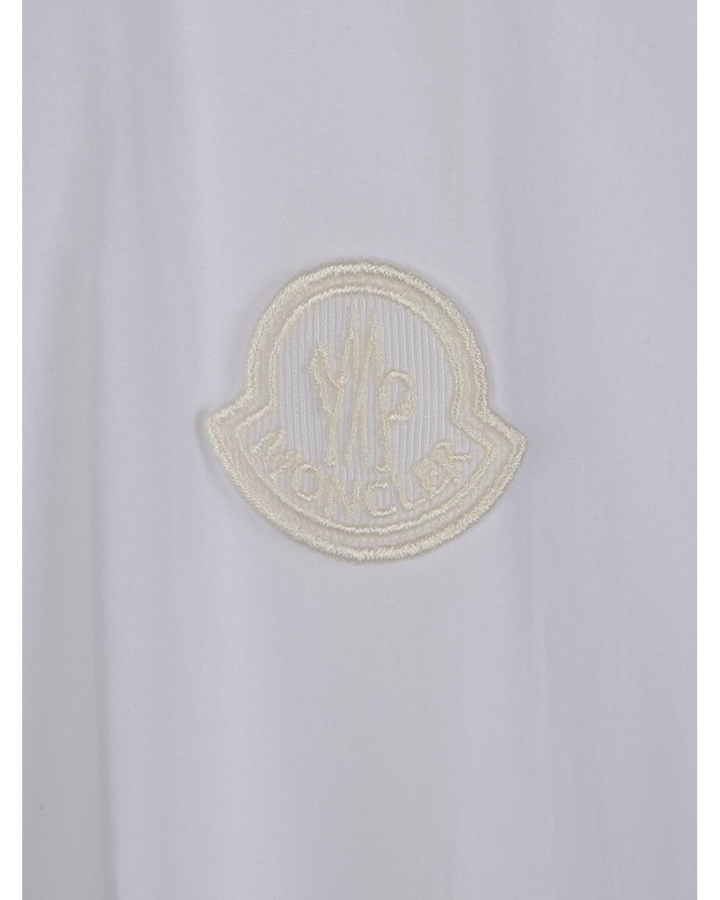 Moncler White San Gallo Poplin Shirt