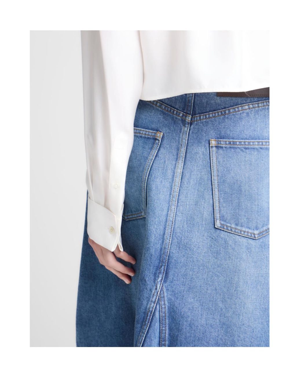 J.W. Anderson Blue Jw Anderson Asymmetric Denim Skirt