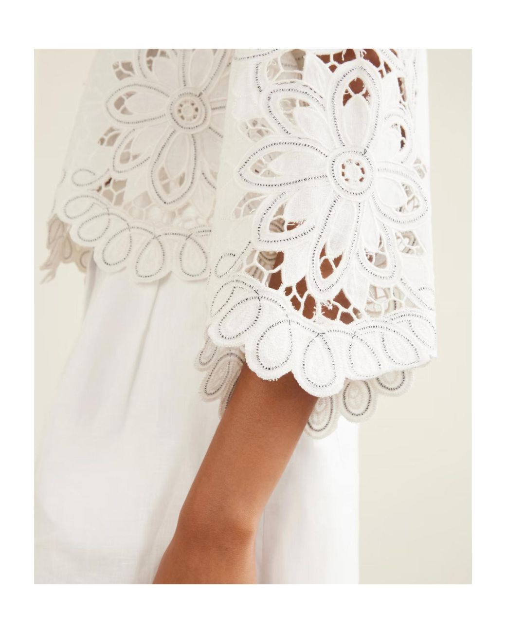 Farm Rio White Embroidered Shirt