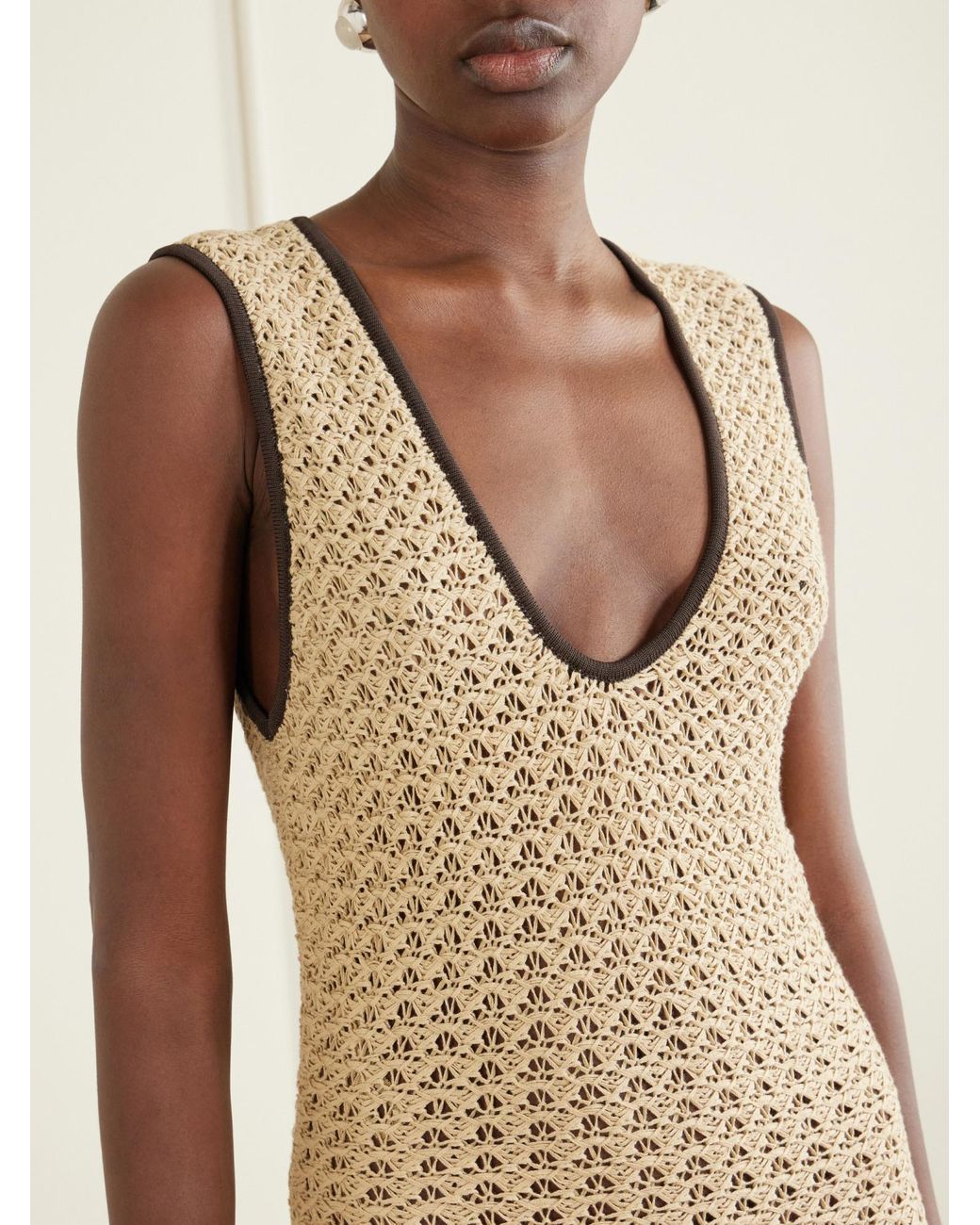 Sir Natural Ellinor Open-Knit Cotton Dress