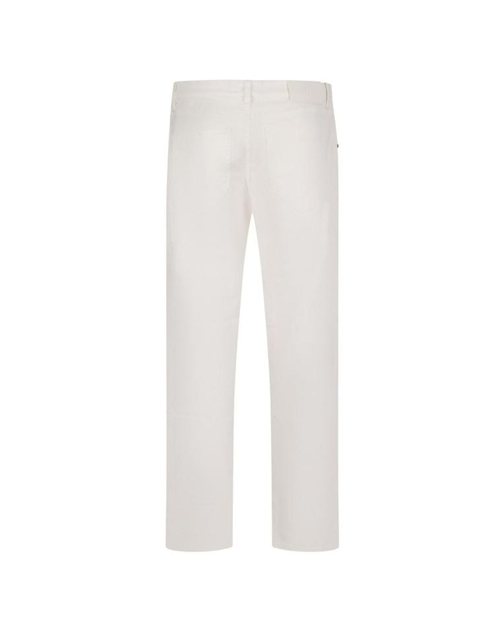 Pt Pantaloni White Straight-Leg Jeans for men