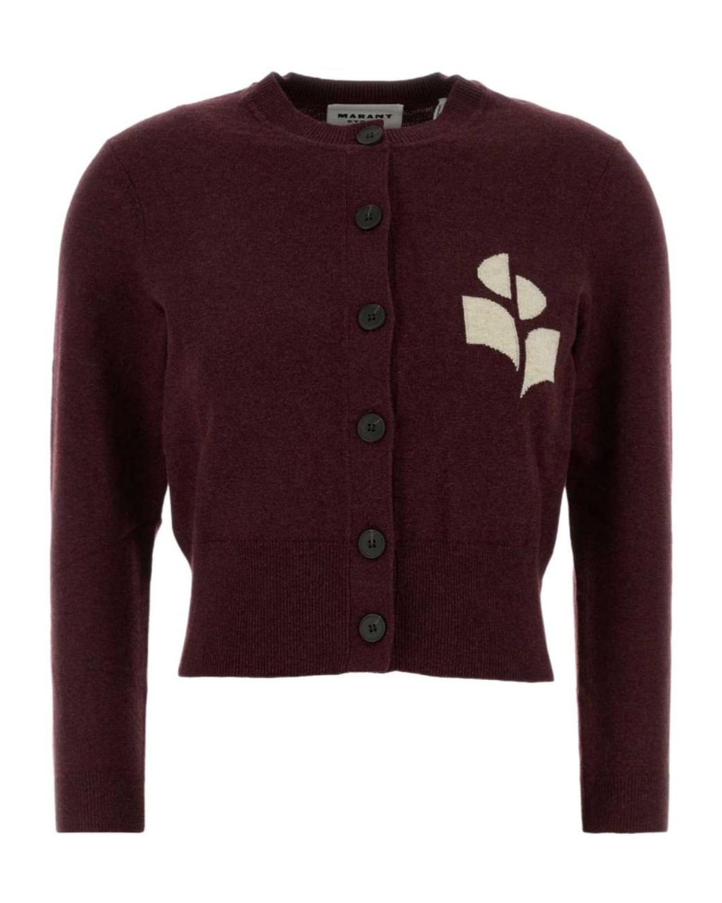 Isabel Marant Purple Isabel Marant Étoile Newton Button-Up Cardigan