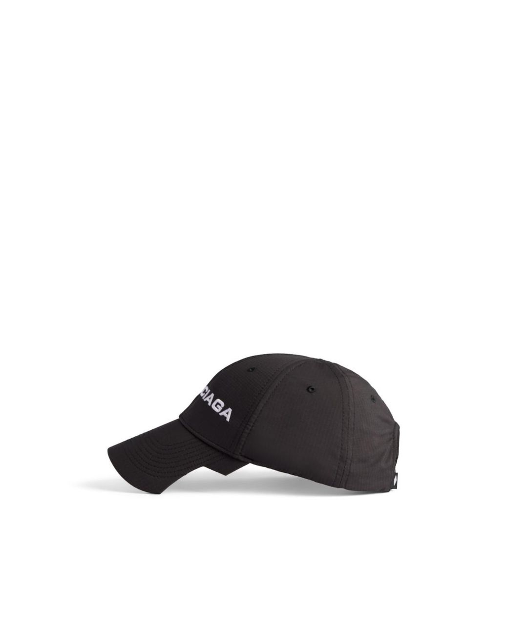 Balenciaga Black Logo Embroidered Cap for men