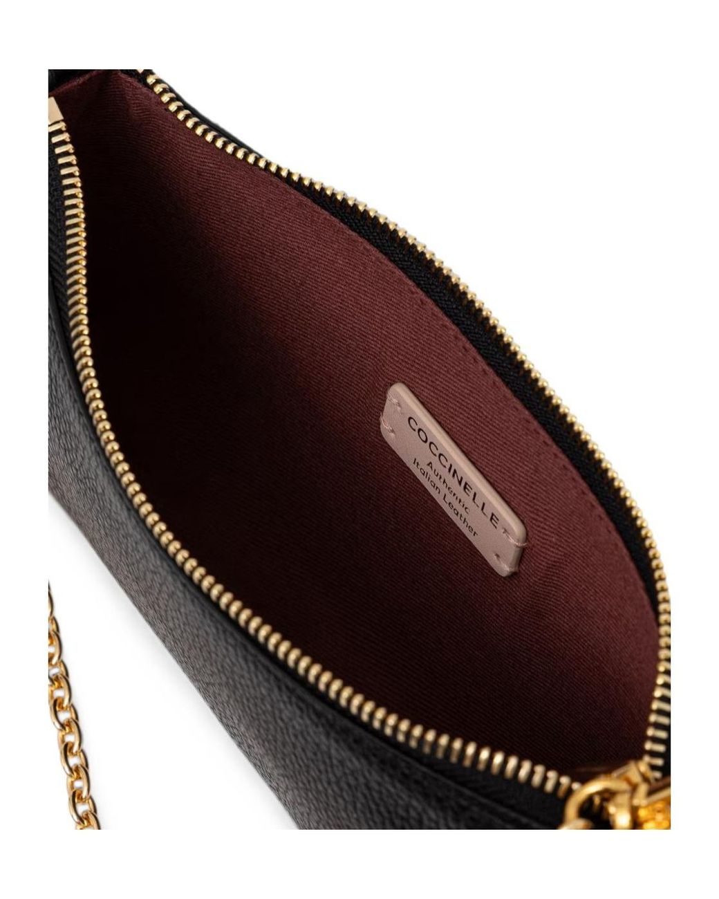 Coccinelle Black C-Me Chain Mini Crossbody Bag
