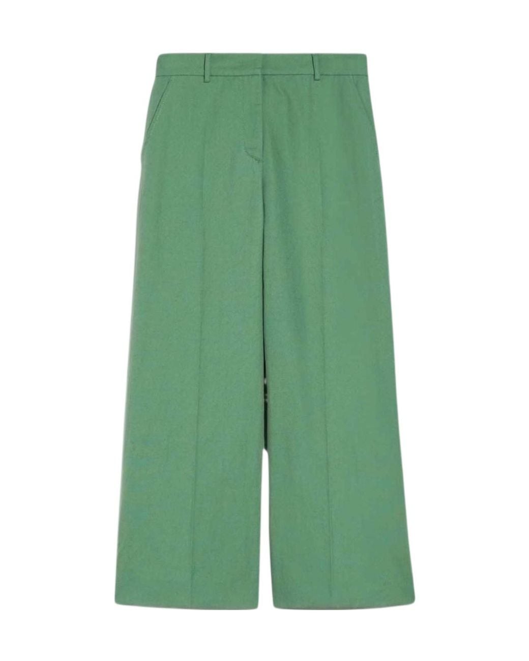 Weekend by Maxmara Green Zircone Pressed Crease Pants