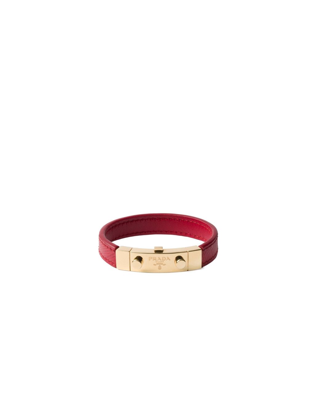Prada Red Logo Bracelet