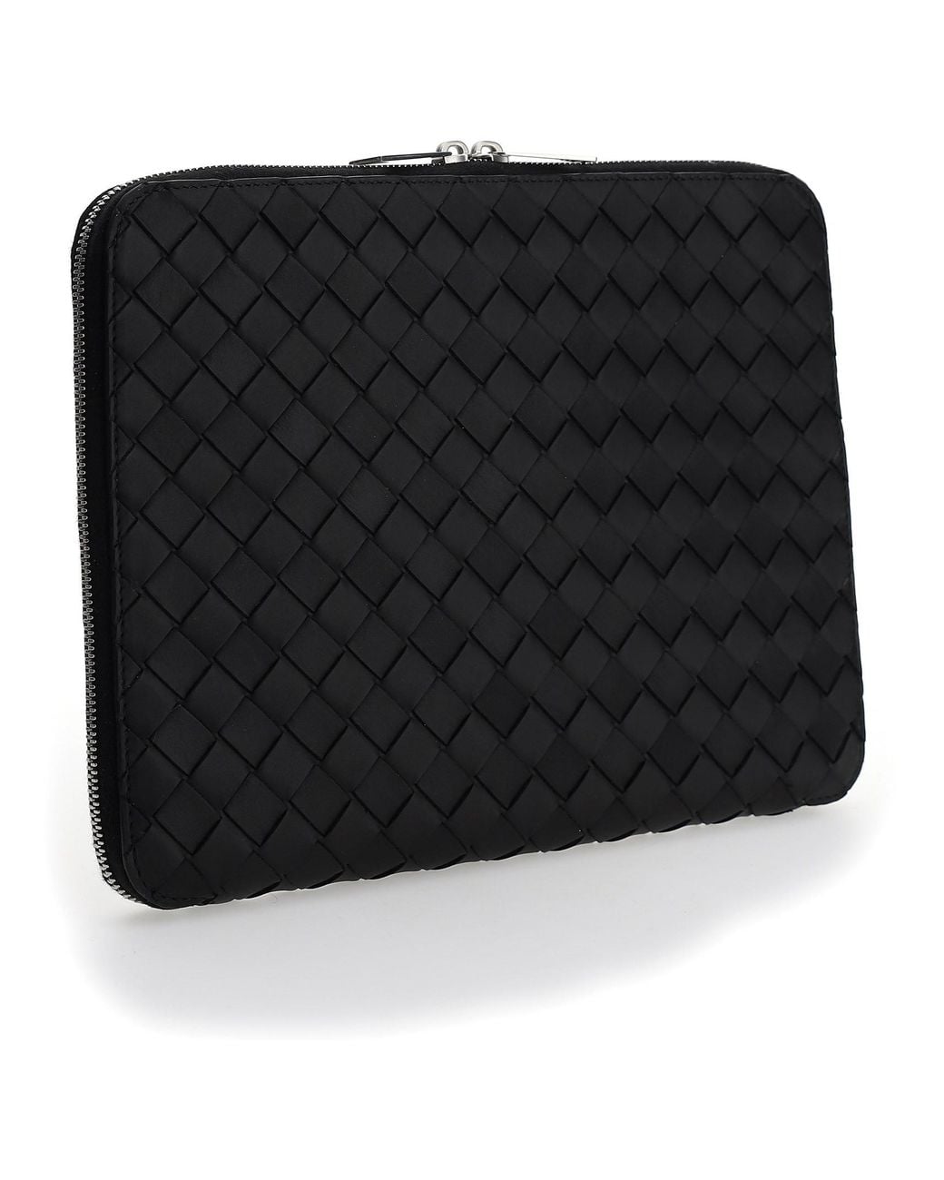 Bottega Veneta Black Intrecciato Document Holder for men