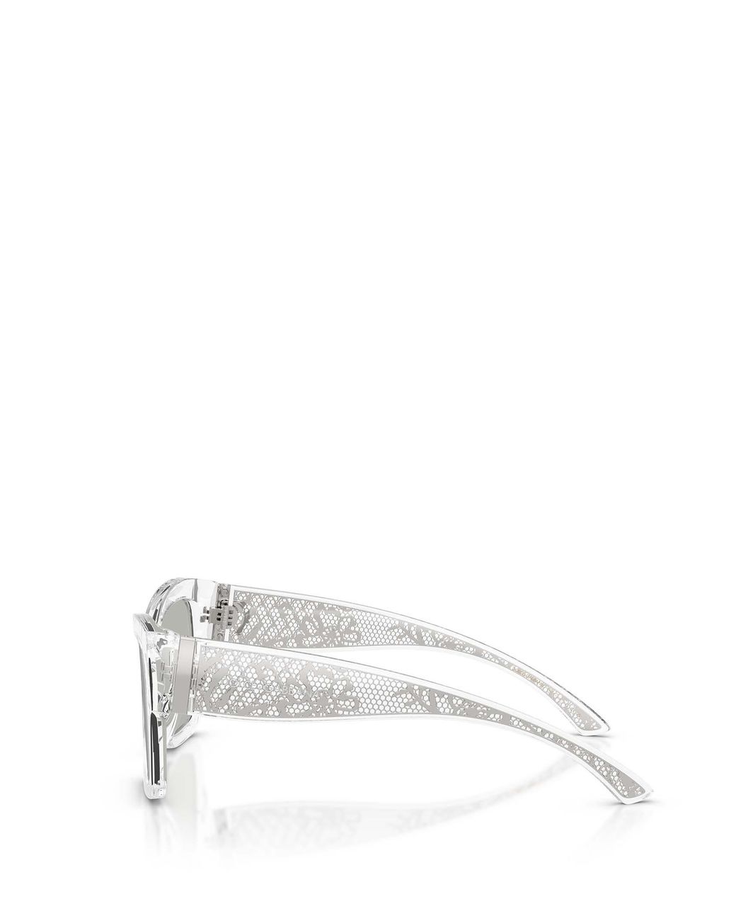 Dolce & Gabbana White Eyewear Square Frame Sunglasses