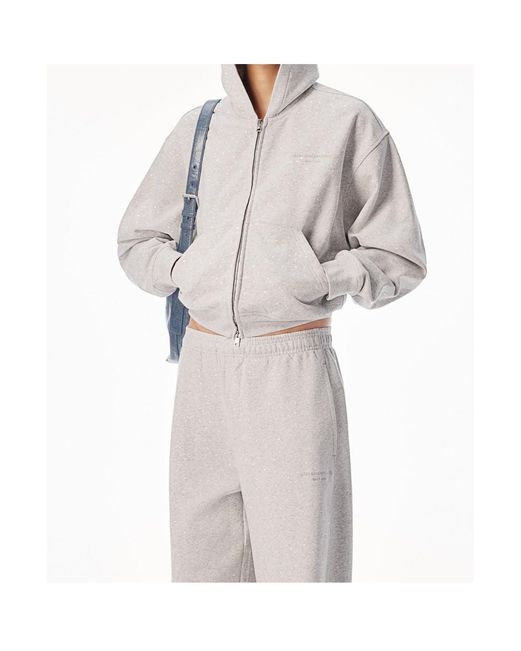 Alexander Wang Multicolor Embellished Zip-Up Hoodie