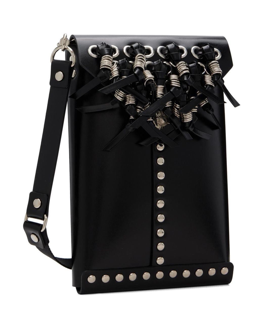 Toga Black Leather Shoulder Bag