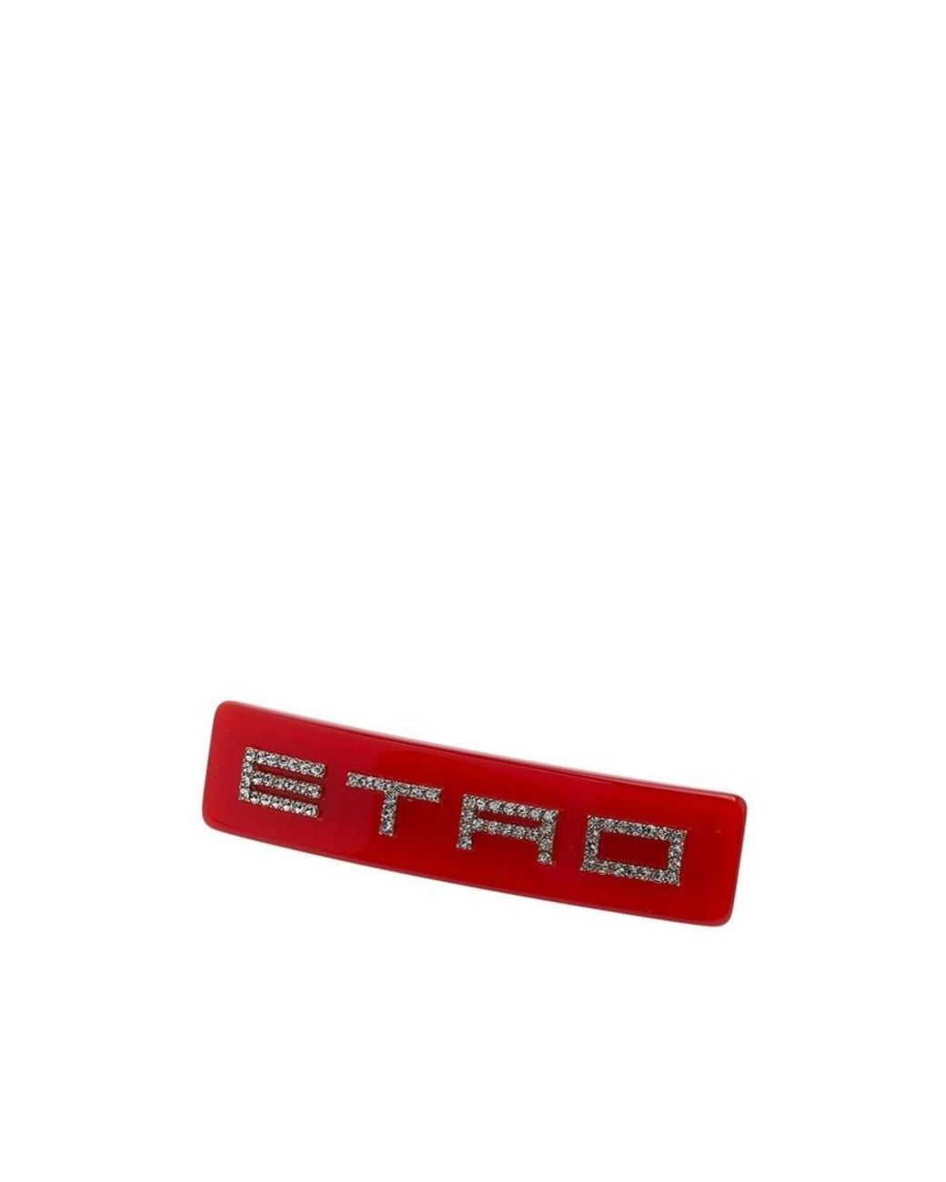 Etro Red Logo Hair Clip