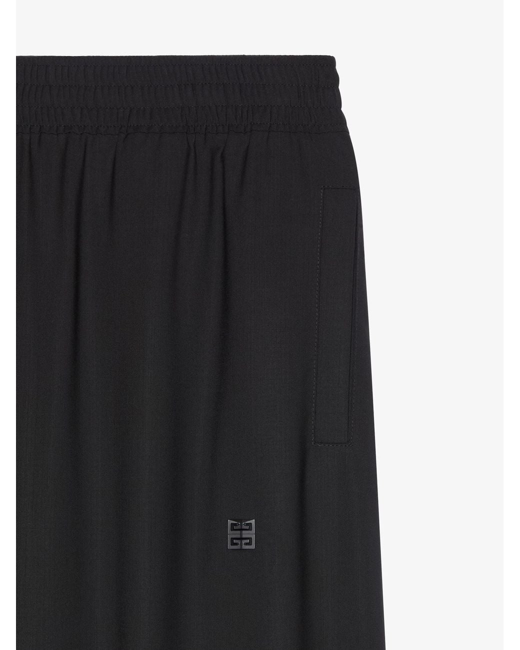 Givenchy Black 4G Plaque Mid-Rise Jogger Pants for men