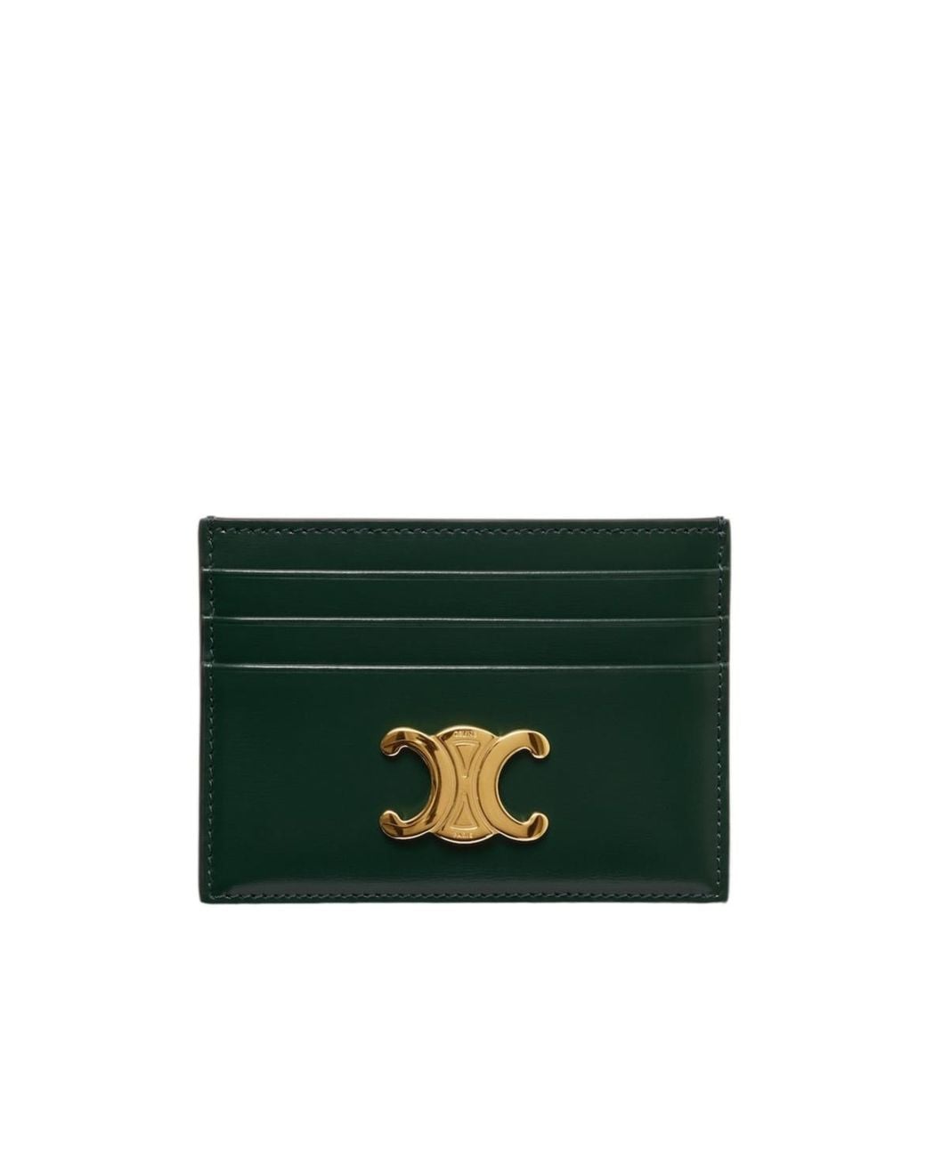 Céline Green Card Holder Triomphe