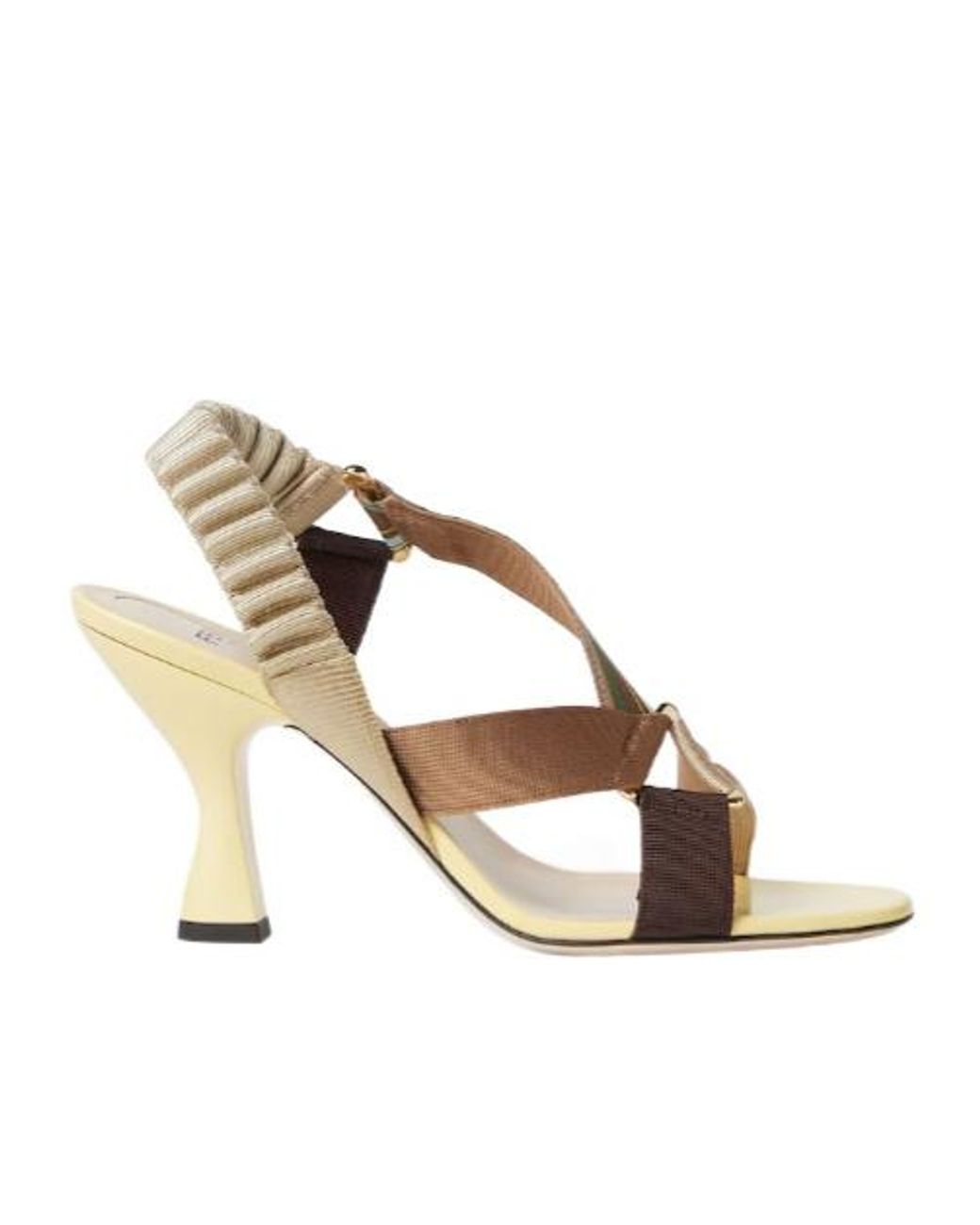 Fendi Metallic Iconic Colibrì Sandals