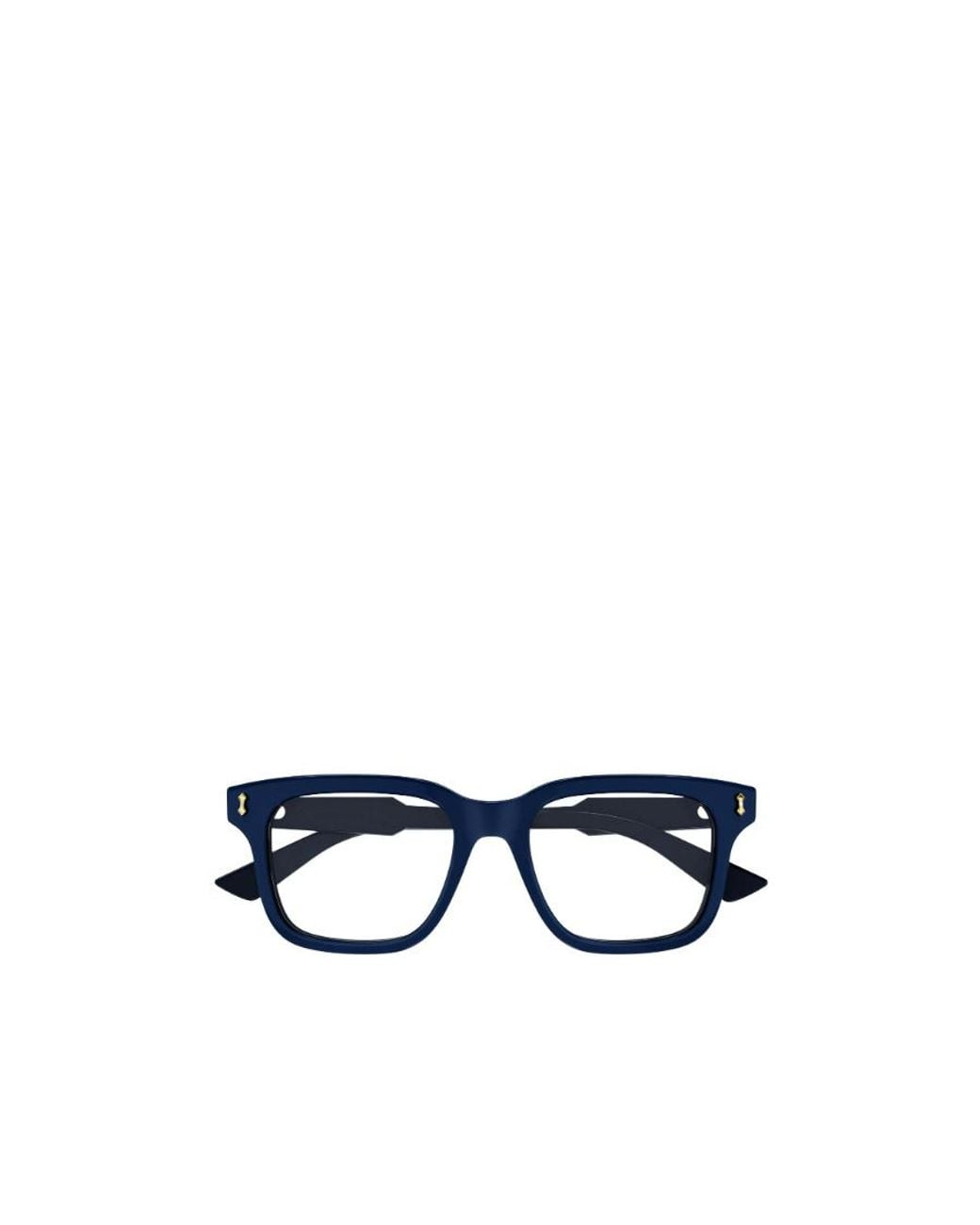 Gucci Blue Eyewear Rectangle Frame Glasses for men