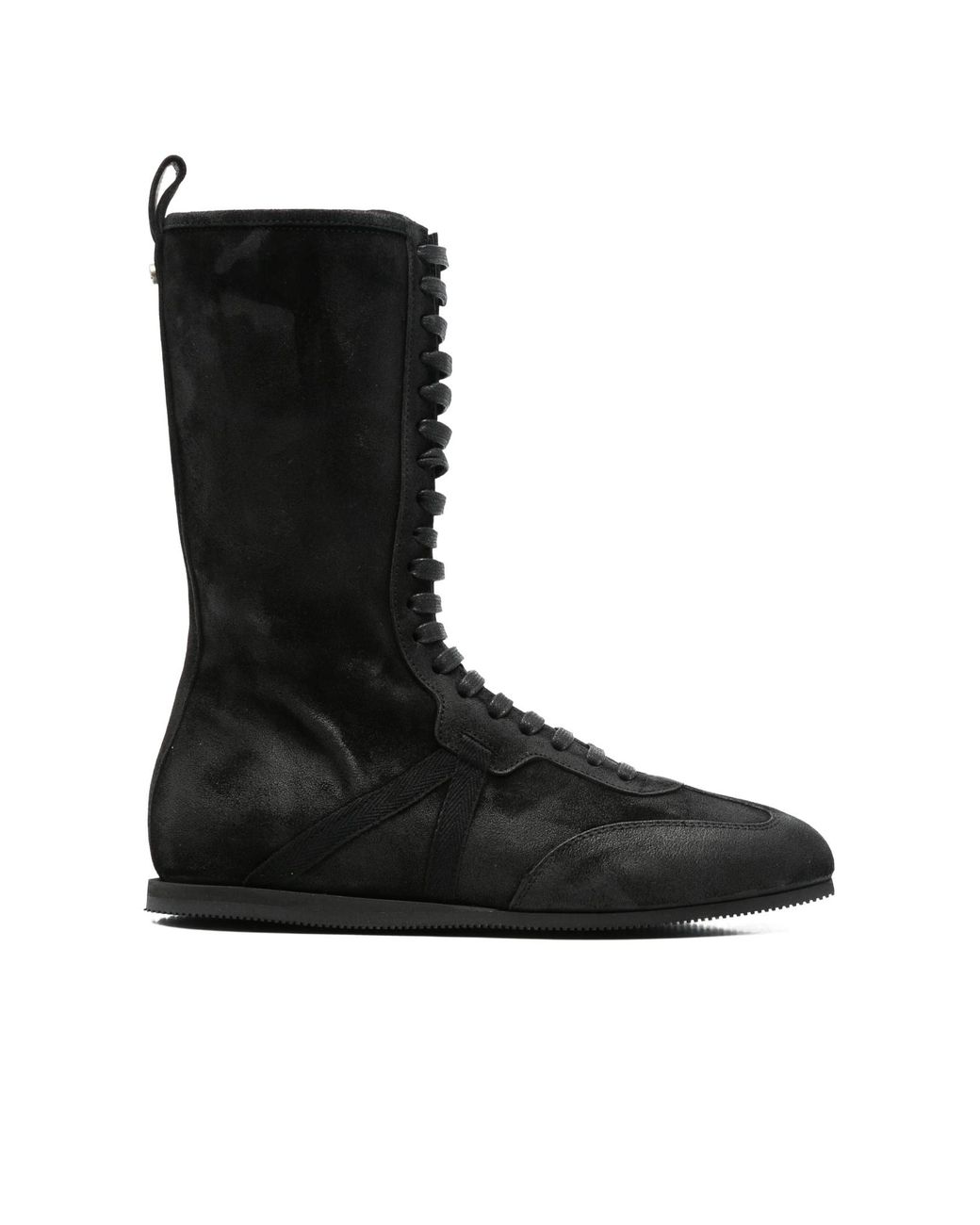 Ann Demeulemeester Black Lace-Up Boots