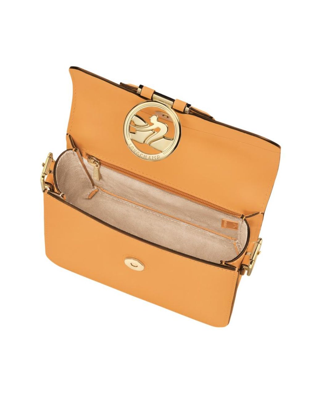 Longchamp Orange Small Box-Trot Crossbody Bag