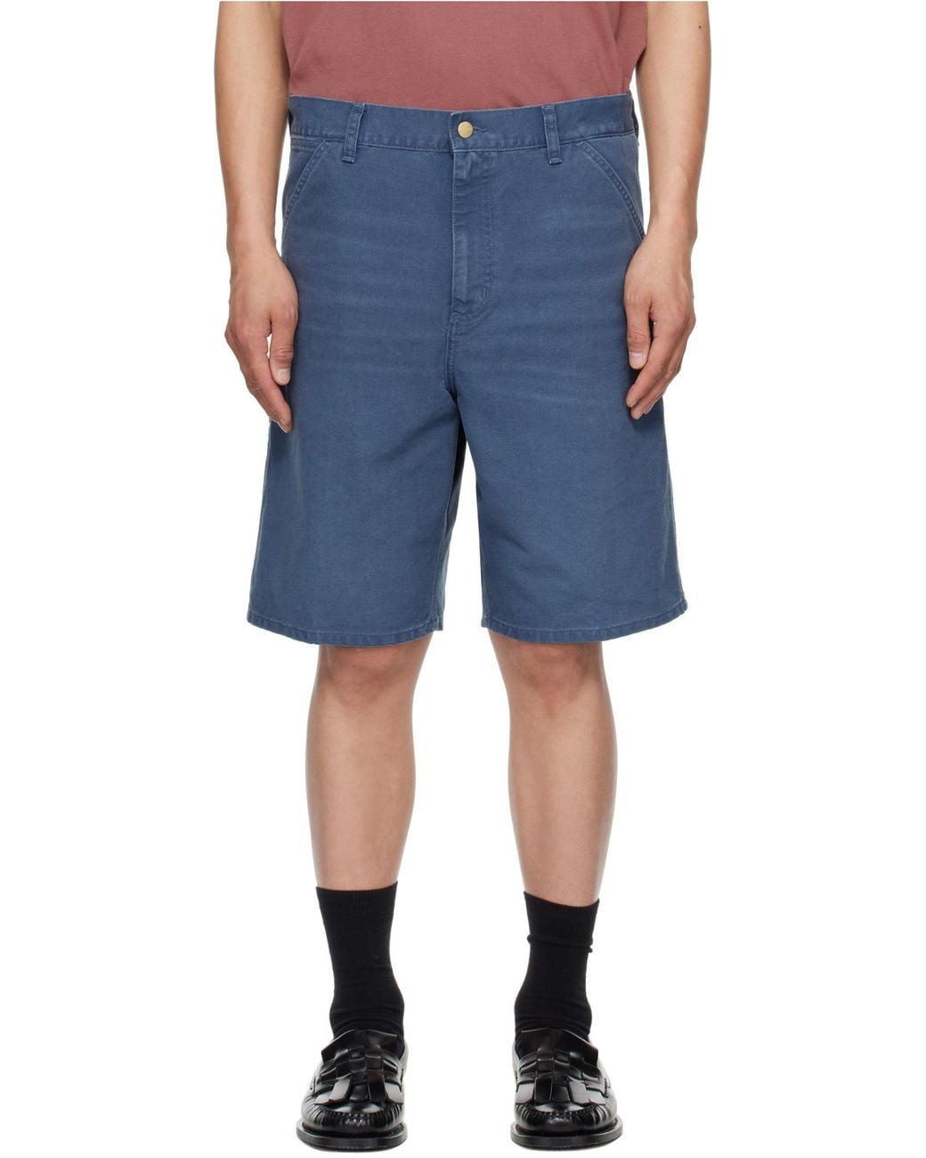 Carhartt Blue Single Knee Shorts for men