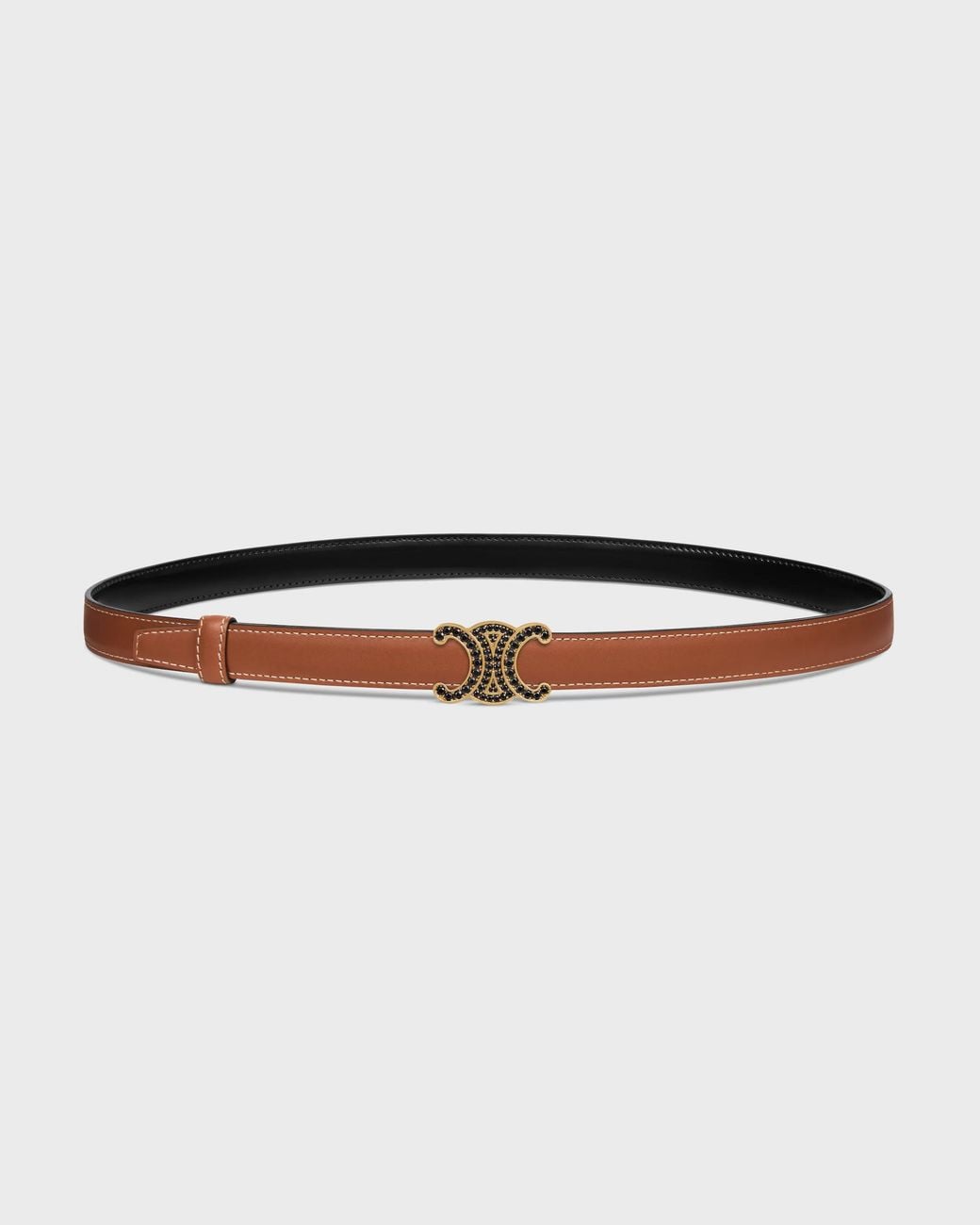 Céline White Triomphe Buckle 18Mm