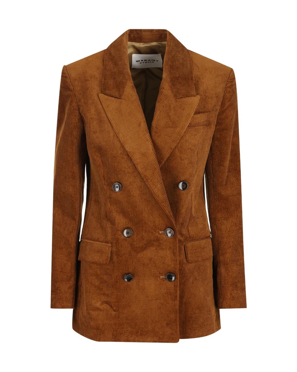 Isabel Marant Brown Isabel Marant Étoile Double-Breasted Corduroy Blazer